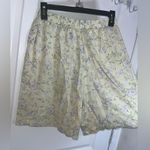 Koret City Blues Vintage Floral High Rise Pleated Shorts Cottagecore Yellow S Photo 5
