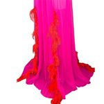 NERVI Maria Clara Feather Dress in Fuchsia 36 New Womens Long Maxi Heart Gown Pink Size undefined Photo 7