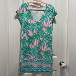 Lilly Pulitzer Rare Print Talli Cover Up in Pink Blossom Suite Views Size Small Photo 3