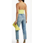 Frame NWOT  Women's‎ Neon Yellow Spaghetti Strap Tank Bodysuit Size Medium Photo 3