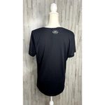 Under Armour  Women's V-Neck Short Sleeve T-Shirt Black Size Large Casual Photo 3