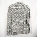 Lucky Brand  Plus Size 2X Cardigan‎ Aztec Print Grey White Boho Jacket 942 Photo 2