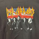 Def Leppard Hall of Fame British Flag Heavy Metal Band Tee M Photo 1
