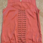 BCBGeneration Orange Studded Blouse Tank Top Women’s Size6 Photo 0