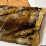 Sinequanone Paris Luxury Faux Fur Stole Wrap Scarf Brown Animal Print formal Photo 6