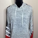 No Boundaries Grey, Red, and Black Love Long Sleeve Shirt with Hood Size XL Photo 0