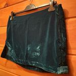 Free People  Velvet Mini Skirt. Deep Teal. US 8/ UK 12 Photo 1