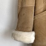 wilson's leather  Shearling Fleece Faux Fur Lined Suede Leather Coat in Tan Photo 15
