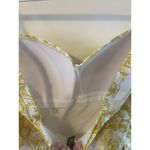 Niptuck Womens Floral Yellow Gray White Ruched Bodice One Piece Swim Suit 8 Photo 3
