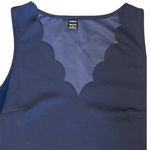 SheIn  Navy Blue Sleeveless Scalloped‎ Neckline Bodycon Mini Dress Photo 2