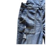 Wallflower WOMENS DENIM Skinny OVERALLS, Size S Blue Photo 2