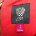 Vince Camuto  Orange cropped long sleeve floral lace long sleeve midi dress 10 Photo 2