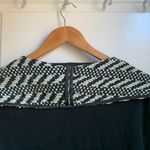 Pinko Fringed Knitwear Black White Blazer Bolero Bohemian Size 10‎ Photo 6