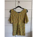 Free People Y2K  Fairy Indie Sleeze Cold Shoulder Babydoll Top size S Photo 2