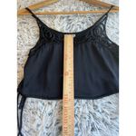 Free People Free People Blouson Brami Satin Crop Top Black Women's Size Xsmall Photo 5