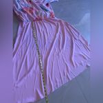 Gibson Latimer pink floral maxi dress size XL ruffles sleeve Photo 6