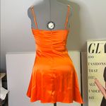 Selfie Leslie sexy short strappy Floral Embellished Dress Orange Size L Photo 2