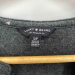 Lucky Brand  Pullover Top Womens Small Gray White Heart‎ Print Cotton Soft Photo 3