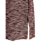 Old Navy Sweater Women's Size S Burgundy White Tweed Round Neck Long Sleeve Photo 4