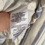 Loft Striped Square Neck Shift Dress Blue White Linen Blend Size M MISSING BELT Photo 5