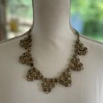 J.Crew  Gold and Orange Statement Bib Necklace Photo 6