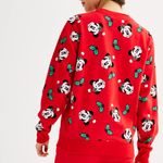 Disney Graphic Mickey Mouse Christmas Vibes Sweatshirt red crewneck pullover XL Photo 2