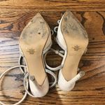 EXPRESS  Women's Chic Cream and Silver Strappy Heels Photo 4