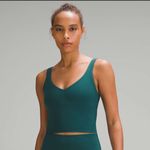 Lululemon Align Tank & Mini Flare Leggings Set 28" Storm Teal both size 6 NWOT Photo 11