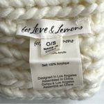 For Love & Lemons  Cream Chunky Knit Beanie One Size New FLL Photo 1