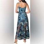 Dress the Population NWOT  Teal Floral Maxi Dress Size Small Photo 2