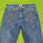 Driftwood  Fiona Embroidered Denim Jeans Size 28 Western Cowgirl Bootcut Flare Photo 0