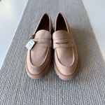A New Day  Tan Taupe Faux Suede Lug Sole Penny Loafer Memory Foam Sz 11 Photo 0