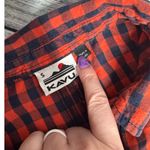 KAVU Sleeveless Plaid Button Front Shirt Outdoor Casual Sm Photo 1