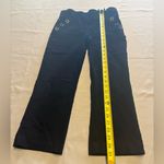 Women’s Ingredients Black Cropped Capri Pants Gold Accents Sz 6 Office Business Photo 4