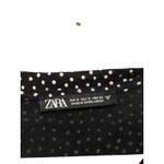 ZARA Polka Dot Tiered Midi Dress Women Size Small Black White Boho Flowy Cotton Photo 4