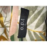 O.P.T Women's Tropical Palm Leaf Print Square Neck Sleeveless Crop Top Tan Photo 5