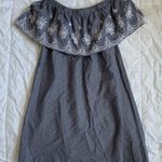 Open Shoulder Dress Blue Size M Photo 0