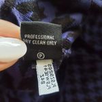 Ellen Tracy  Houndstooth Blue Black Circle Sweater Dress M Photo 6