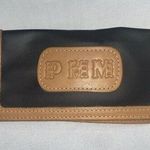 Jon Hart Design Canvas And Leather Check Book Cover Black‎ Brown Black Photo 0