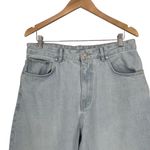 ZARA  Women's Streetwear Light Wash Straight Leg High‎ Waist Blue Denim Jeans 32 Photo 1
