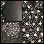 Playboy  Y2K Black Silver Mini Bowler Bag Purse McBling Vegan Leather Bunny Bling Photo 13