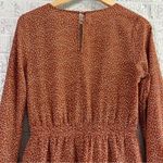 Luxxel Romper Size Small Deep V-Neck All Over Heart Print Photo 3