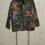 Chelsea & Violet  Camouflage Floral Military Style Utility Jacket size S Photo 0