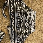 Amazon Ekouaer Black And White Striped Bathing Suit Set Photo 2