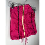 Handmade Vintage Satin Corset Top by Marilyn Cashin Pink Gold Lace Photo 8