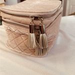 Quilted Velvet Cosmetic Bag Pink Photo 1