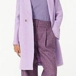 J.Crew The Daphne Topcoat in Italian Boiled Wool in Lavender Size 6 Petite Photo 0