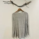 Anthropologie Saturday Sunday Grey Twist Front Long Sleeve Top Photo 3