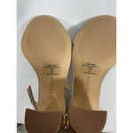 Womans NWOT The Drop Strappy Sandals 9 Gold Block Heel Open Toe Photo 6