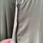 Banana Republic  Wrap Midi Dress Womens Size 2 Olive Green Tie Waist Photo 12